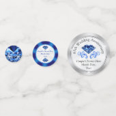 Sapphire Personnalisé 65e anniversaire Confetti (Devant)