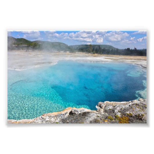 Sapphire Pool, Yellowstone National Park Foto Afdruk (Voorkant)