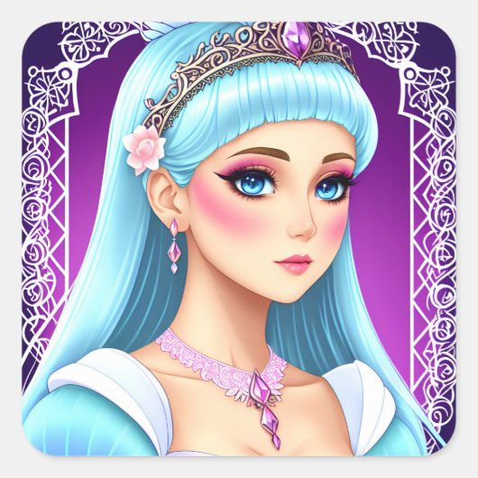 Sapphire Princess Sticker Design (Devant)