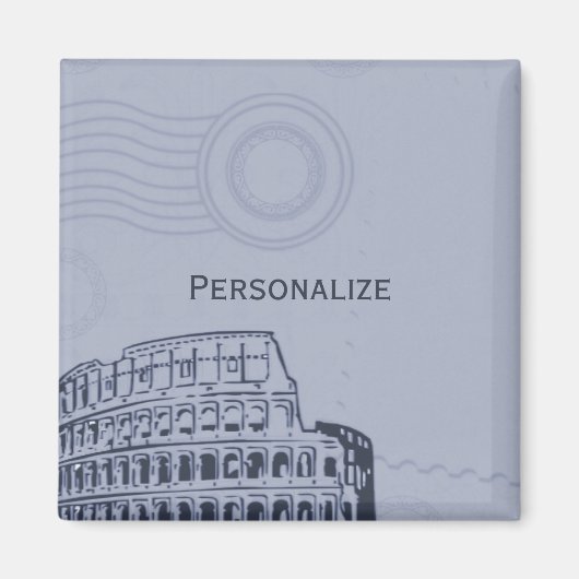 Sapphire Roman Magnet Magneet (Voorkant)