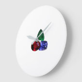 Sapphire Ruby Emerald Gemstone Large Clock Grote Klok (Hoek)