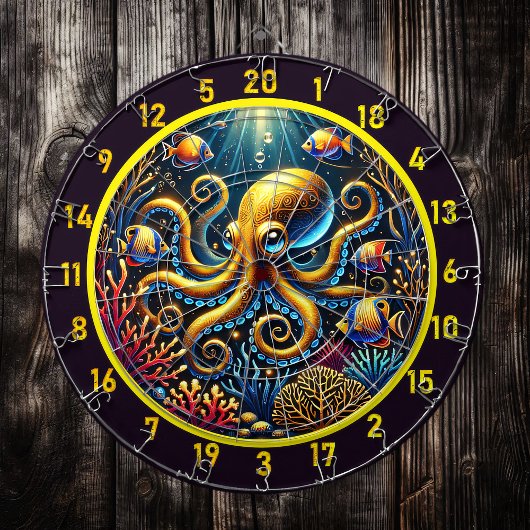 Sapphire Tentacle Octopus Dartboard Dartbord