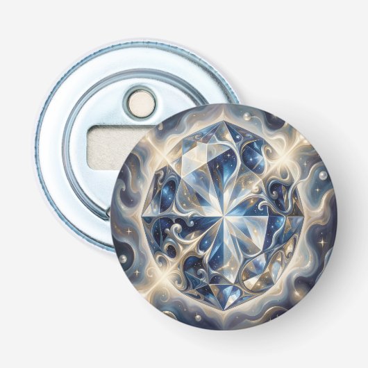 Sapphire – The Stone of Truth and Wisdom´3 Button Flesopener (Voorkant)
