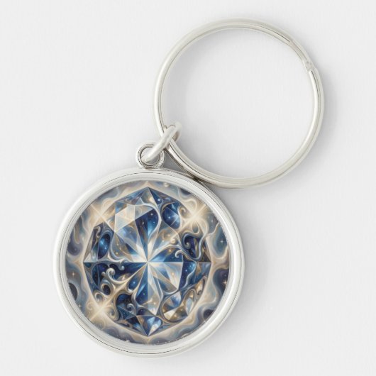 Sapphire – The Stone of Truth and Wisdom´3 Sleutelhanger (Voorkant)