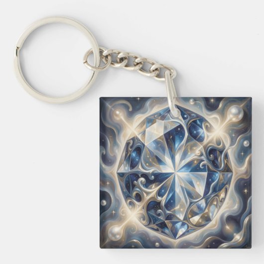Sapphire – The Stone of Truth and Wisdom´3 Sleutelhanger (voorkant)