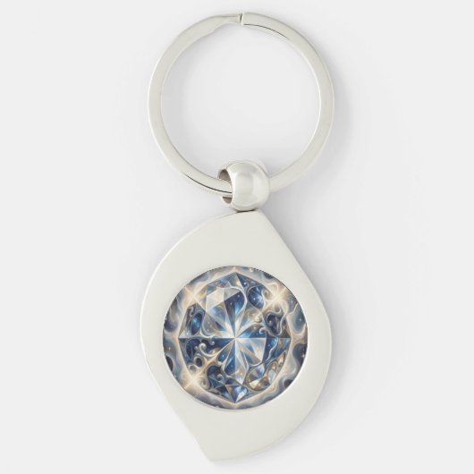 Sapphire – The Stone of Truth and Wisdom´3 Sleutelhanger (Voorkant)