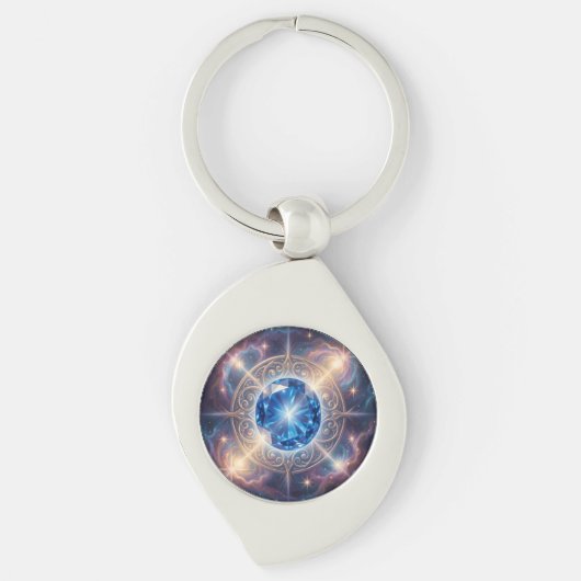 Sapphire – The Stone of Truth and Wisdom´6 Sleutelhanger (Voorkant)