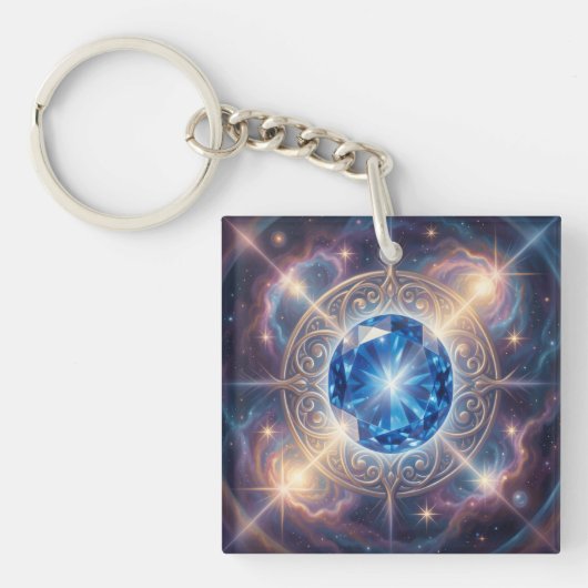 Sapphire – The Stone of Truth and Wisdom´6 Sleutelhanger (voorkant)