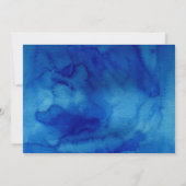 Sapphire Tide bruiloft uitnodiging (Achterkant)