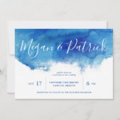 Sapphire Tide Faire-part de mariage (Devant)