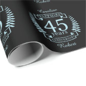 Sapphire Traditional 45th bruiloft Cadeaupapier (Rol Hoek)