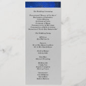 Sapphire Vitrail Programme de mariage en verre Inv (Dos)