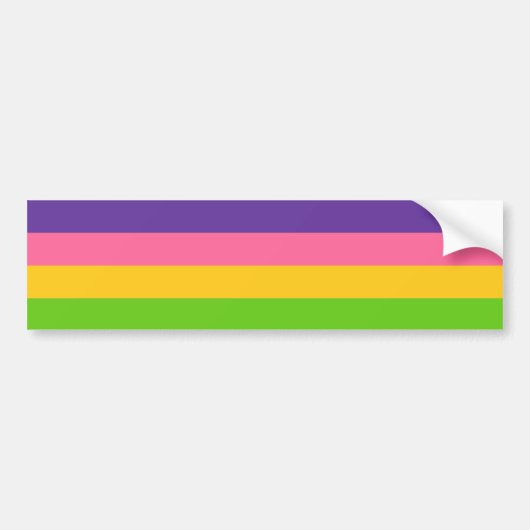 Sapphische Pride-vlag Bumpersticker (Voorkant)