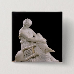 Sappho, 1852 vierkante button 5,1 cm