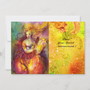 SAPPHO, DANCE, MUZIEK EN POETRY, Gold Sparkles Kaart