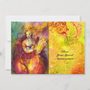 SAPPHO, DANCE, MUZIEK EN POETRY, Gold Sparkles Kaart