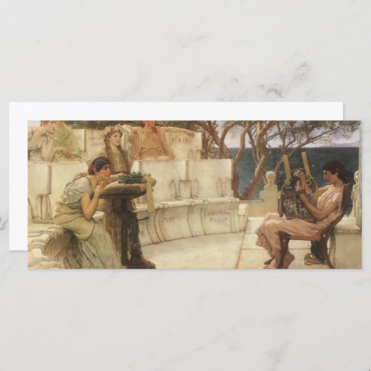Sappho en Alcaeus door Sir Lawrence Alma Tadema (Voorkant / Achterkant)