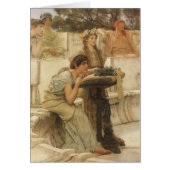 Sappho en Alcaeus door Sir Lawrence Alma Tadema (Voorkant)