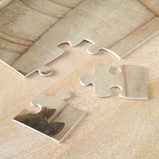 Sappho en Alcaeus door Sir Lawrence Alma Tadema Legpuzzel (Zijkant)