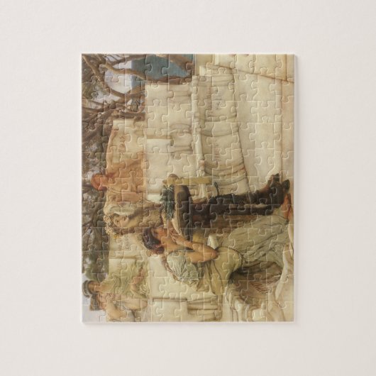 Sappho en Alcaeus door Sir Lawrence Alma Tadema Legpuzzel (Verticaal)