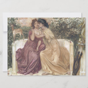 Sappho en Erinna in een Griekse tuin (Lesbische li Kaart