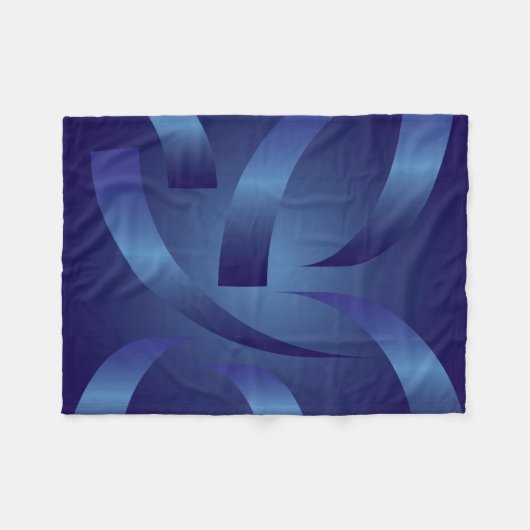 sappierlinten fleece deken (Voorkant (Horizontaal))