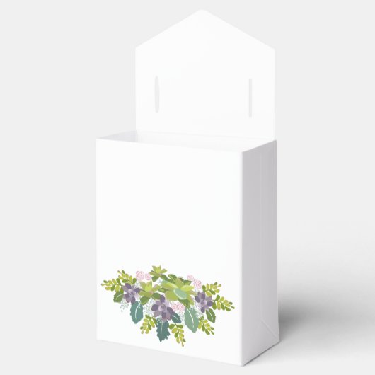 Sappig Boeket II Bloemige Trouwgunst Doos Bedankdoosjes (Geopend)