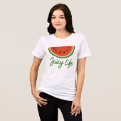 sappig leven Tri-Blend shirt (Voorkant volledig)