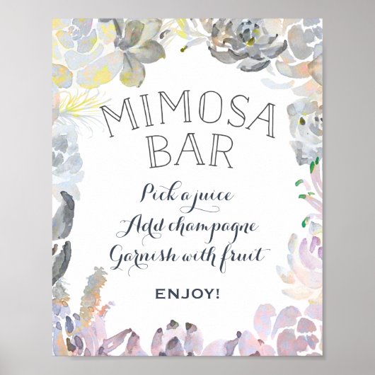 Sappig Mimosa Bar Bord Poster (Voorkant)