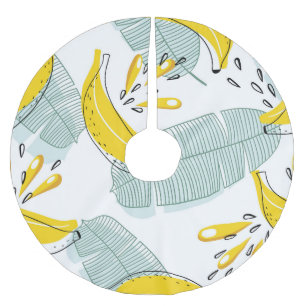 Sappige Bananen Helder Patroon Kerstboom Rok
