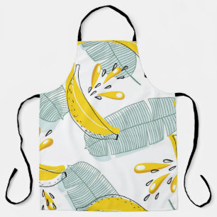 Sappige Bananen Helder Patroon Schort
