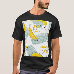 Sappige Bananen Helder Patroon T-shirt
