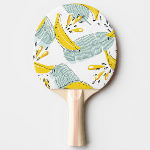 Sappige Bananen Helder Patroon Tafeltennisbatje