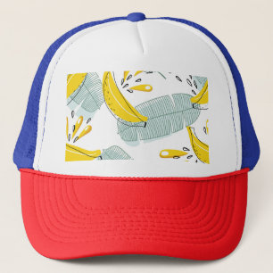 Sappige Bananen Helder Patroon Trucker Pet