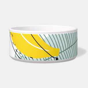 Sappige Bananen Helder Patroon Voerbakje