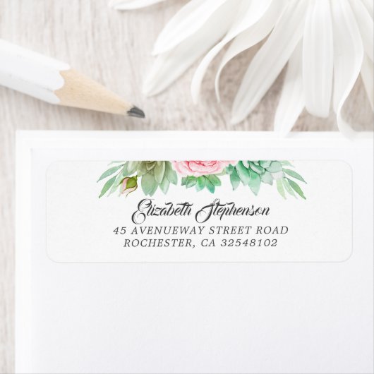 Sappige bloemen etiket (Insitu)