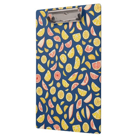 Sappige citroenen en sinaasappels klembord (Links)