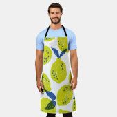 Sappige citroenen:  naadloos patroon. schort (Gedragen)