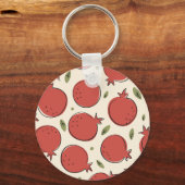 Sappige granaatappel sleutelhanger (Voorkant)