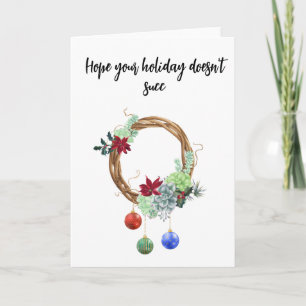 Sappige Grappige Kerstkaart Kaart