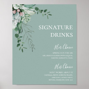 Sappige Groenpartij Saliegroene Signature Dranke Poster