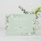 Sappige Kleur, Elegant Minimalisme Bewaar deze dat Save The Date (Staand voorkant)