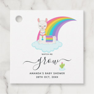 Sappige Lama Hemel Kijk hoe ik groei Baby Shower Bedankjes Labels