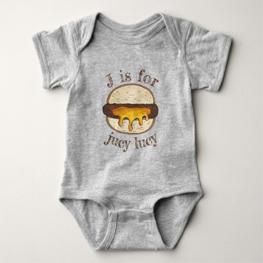 Sappige Lucy Minneapolis Minnesota Cheeseburger Romper (Voorkant)