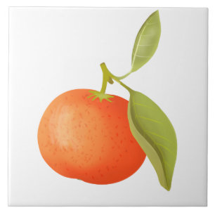 Sappige mandarijn tegeltje