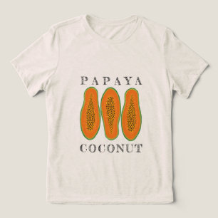 Sappige Papaja Kokosnoot Tri-Blend Shirt