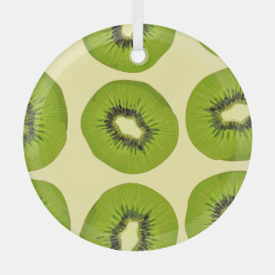 Sappige tropische vruchten: Levendige zomer Glas Ornament