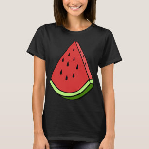 Sappige Watermeloen Slice Wedge Fruit Graphic Hall T-shirt