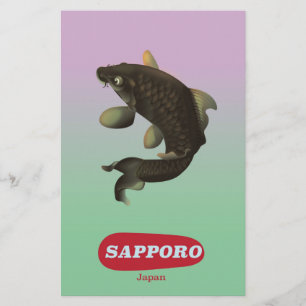 Sapporo Japan Vintage stijl toerisme poster