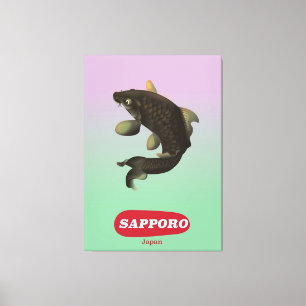 Sapporo Japan Vintage stijl toerisme poster Canvas Afdruk